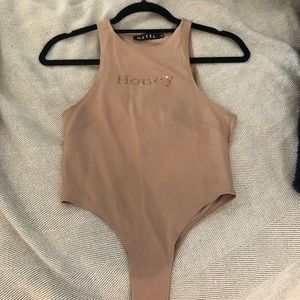 Tan body suit size xs by motel